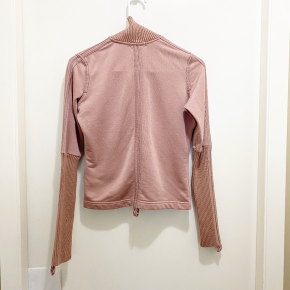 Parasuco Ribbed Silky Pocket Zip Up Baby Pink XS - Picture 3 of 10